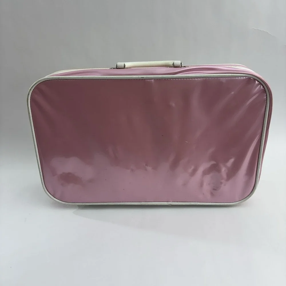 Vintage Disney Beauty And The Beast Suitcase White Zipper‎ And Handle